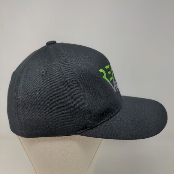 Flexfit Men's Reach Mobi Fitted Hat Black Size S-M Embroidered Logo - Picture 4 of 7
